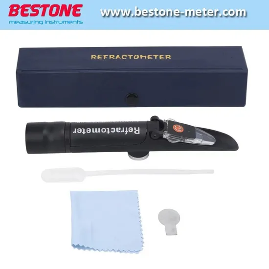 New Type Brix/Honey Brix/Salinity/Clinical/Alcohol/OE/Pet/Antifreeze Refractometer with Light